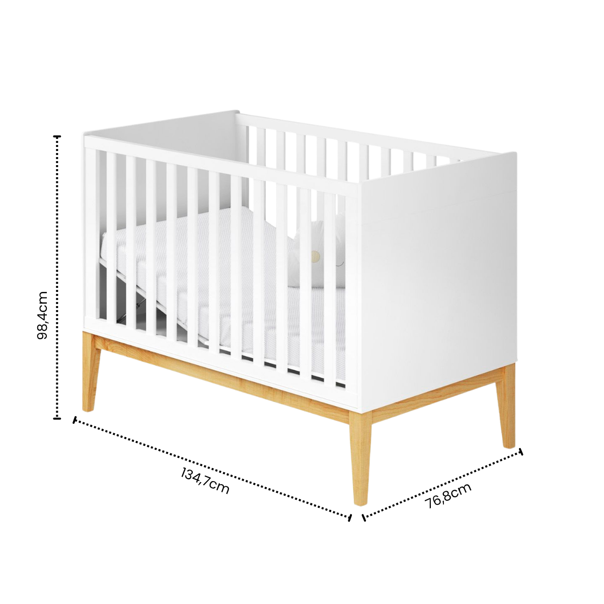 Berço Amor Perfeito 2 em 1