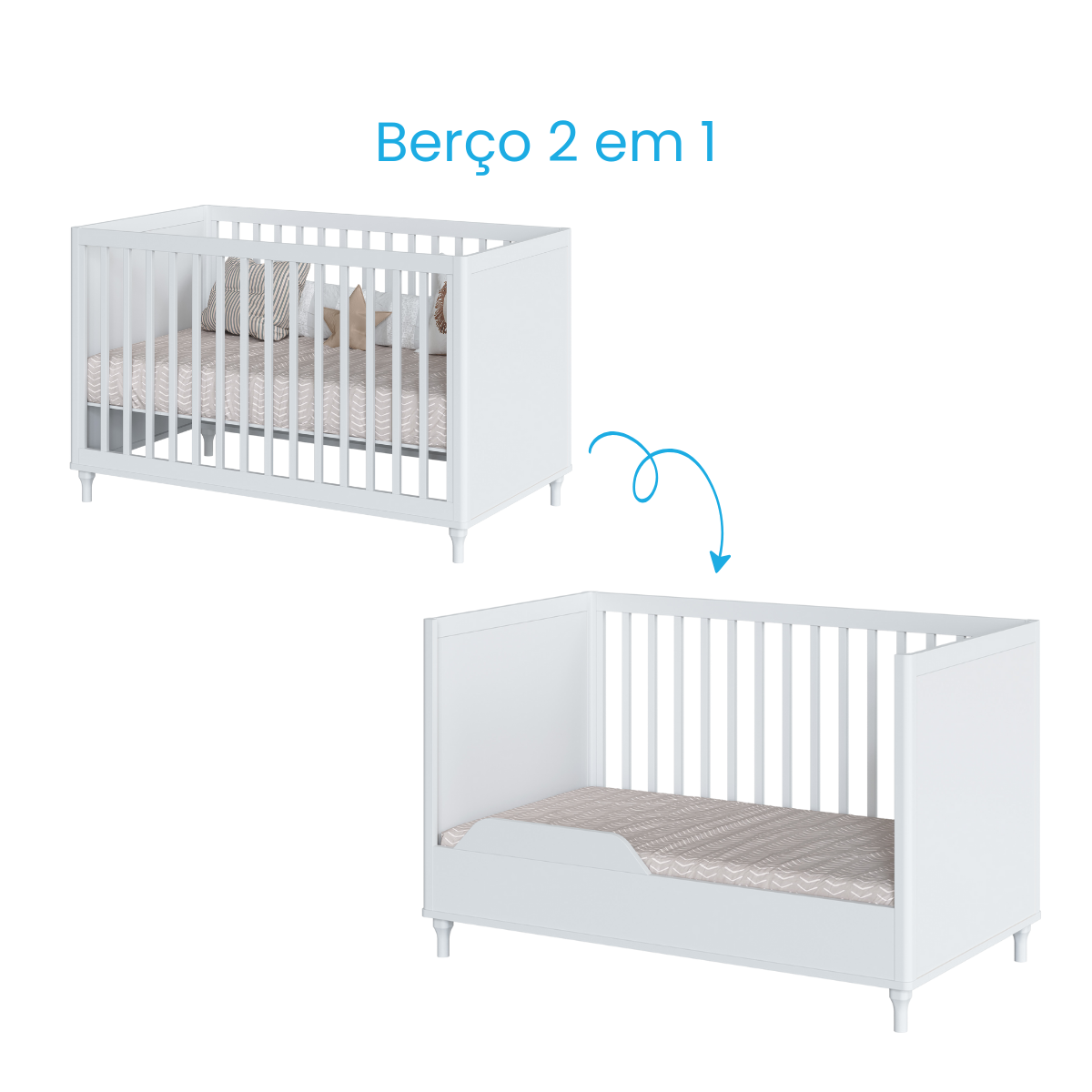 Berço Fofura 2 em 1