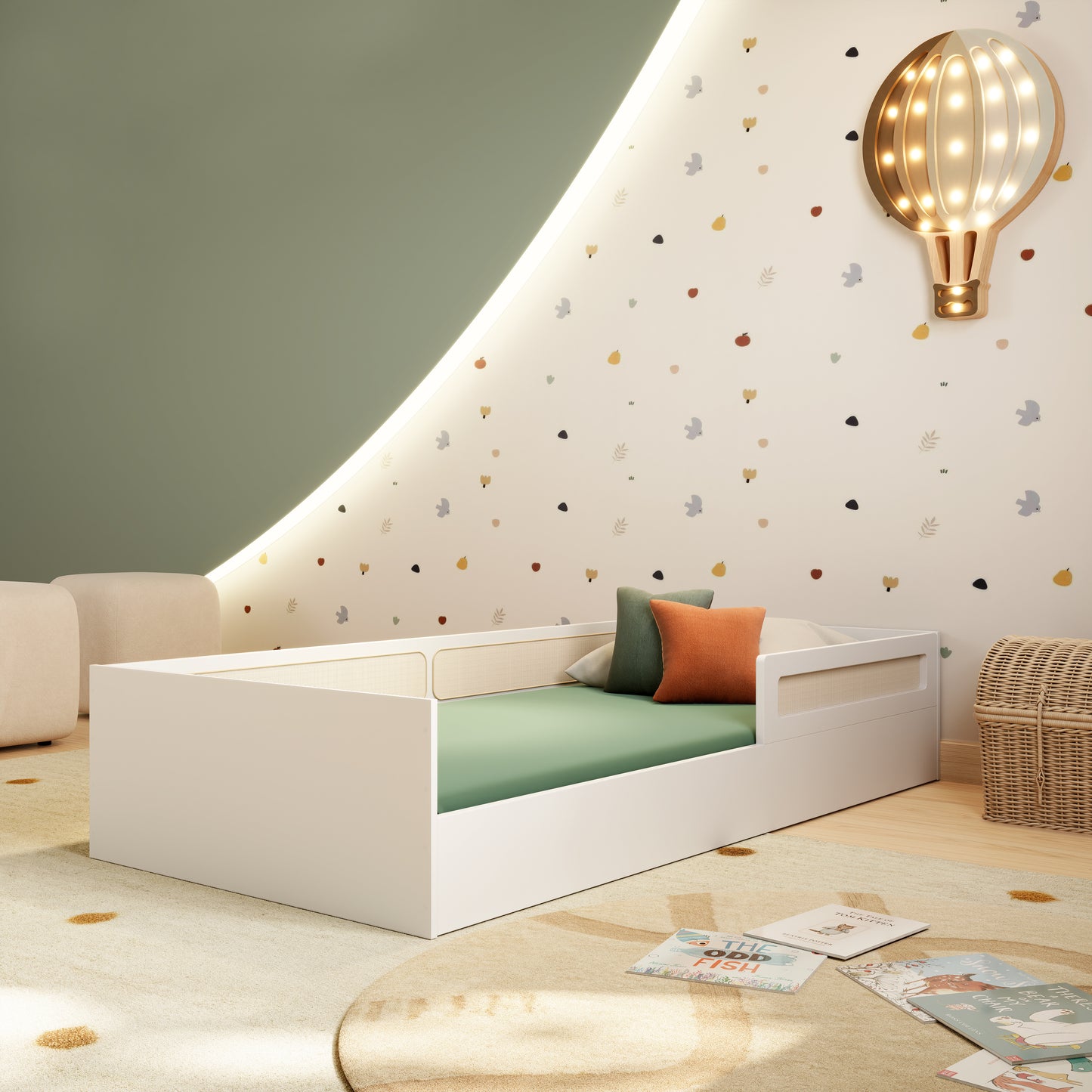 Cama Montessori Divertidamente (Com Rattan)
