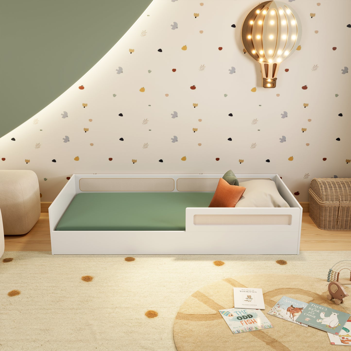 Cama Montessori Divertidamente (Com Rattan)