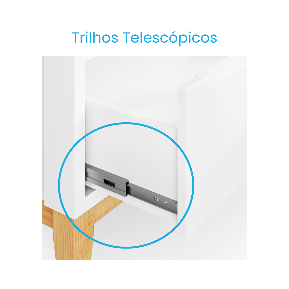 Cômoda Amor Perfeito (3 Gavetas)