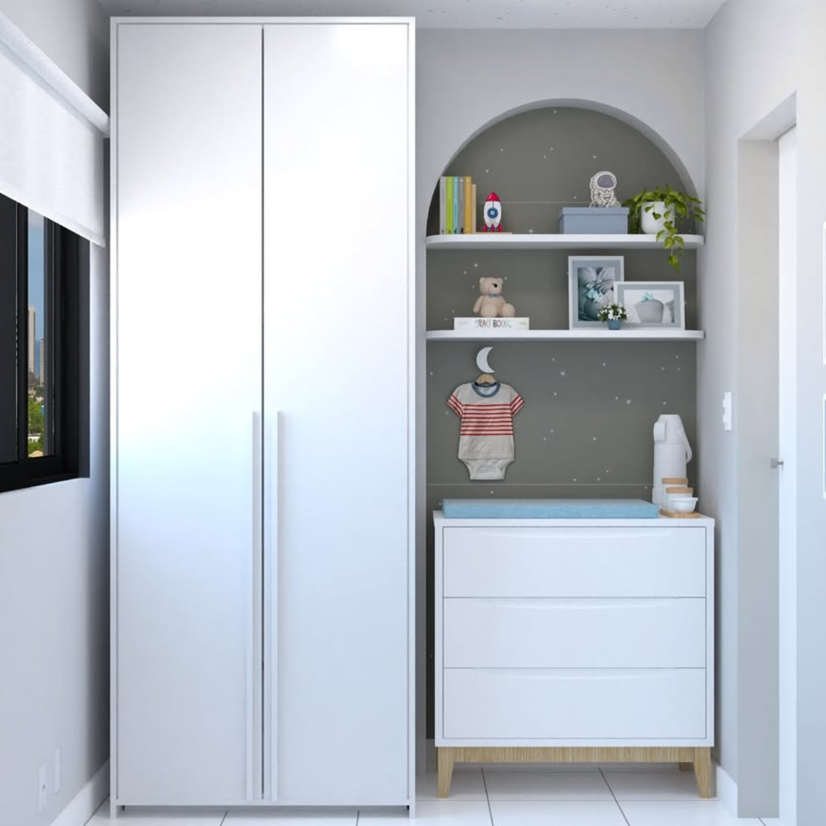 Cômoda Amor Perfeito (3 Gavetas)