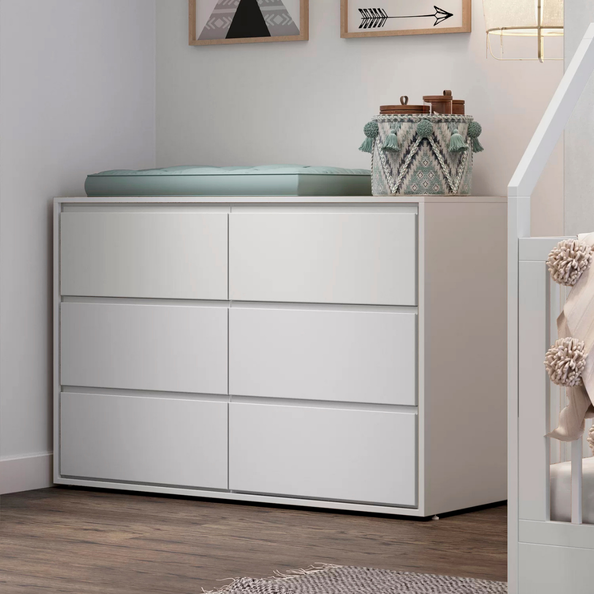 Cômoda Wood (6 Gavetas)