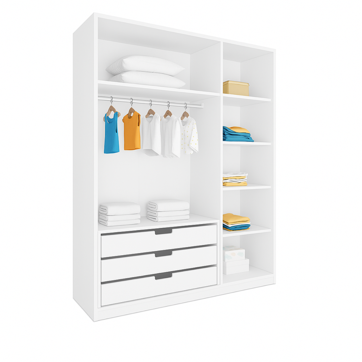 Roupeiro Wood 3 Portas